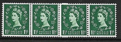 S29 1½d Multi Crowns on White coil join horizontal strip UNMOUNTED MINT