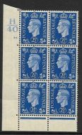 2½d Blue Dark colours H40 20 Dot perf 6B UNMOUNTED MINT