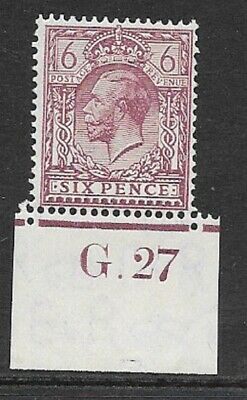 spec N42(1) 6d Rosy Mauve Block Cypher Control G. 27 imperf UNMOUNTED MINT