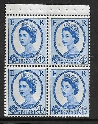 SB112b Wilding Violet phos 1 x 9.5mm band each stamp - perf P UNMOUNTED MNT MNH