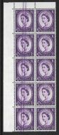 S68 3d Wilding Edward Crown with variety - Doctor Blade Flaw UNMOUNTED MINT MNH