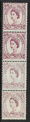 S104 6d Wilding Tudor crown with inking Flaw UNMOUNTED MINT