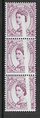 6d Wilding Multi Crown variety - Huge Dr Blade Flaw UNMOUNTED MINT MNH