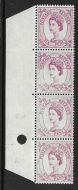 S107 6d Wilding Wmk crowns with Dry Print Flaw UNMOUNTED MINT