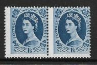 1 6d Wilding Multi Crown variety - Misplace perfs Flaw pair UNMOUNTED MINT