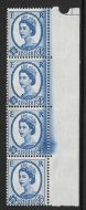4d Wilding Multi Crowns White with Huge Ink flaw UNMOUNTED MINT