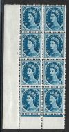 10d Wilding Tudor cylinder 1 No Dot perf type B(I P) UNMOUNTED MINT
