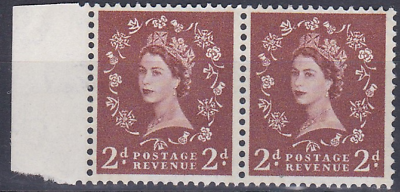 S46b 2d Wilding Blue Phos Cream with 1 x 6mm Band typo left UNMOUNTED MINT
