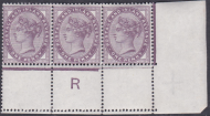 Sg 172 1d lilac Die II 16 dots Control R w  missing rule LIGHTLY MOUNTED MINT