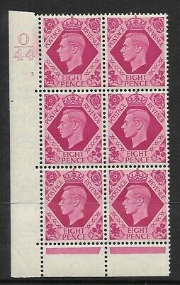 Sg 472 8d Carmine Dark colours O44 3 No Dot perf 6B(E P) UNMOUNTED MINT