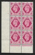 Sg 472 8d Carmine Dark colours cyl 9 No Dot perf 6(I P) UNMOUNTED MINT