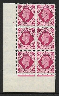 Sg 472 8d Carmine Dark colours cyl 9 No Dot perf 5(E I) UNMOUNTED MINT