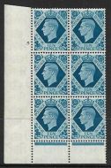 1939 10d Turquoise-blue 5 No Dot perf 6(I P) UNMOUNTED MINT MNH