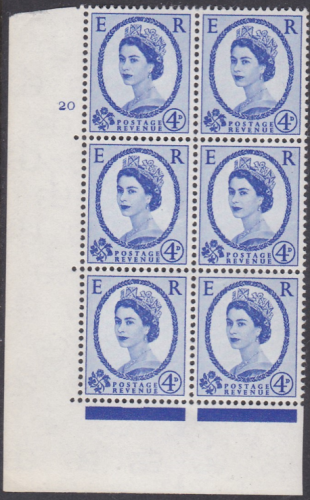 4d Multi crown on white cyl 20 No Dot perf A(E I) UNMOUNTED MINT