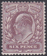 M33A(2) 6d Dark Purple Somerset House UNMOUNTED MINT