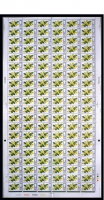 1967 British Wild Flowers 1 9 (Ord) No dot Complete Sheet UNMOUNTED MINT MNH