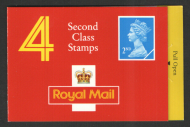 HA4a 4 x 2nd Class Stamps Barcode booklet - complete - no Cylinder