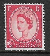 S66a 2½d Wilding Type II phosphor bands - Letterpress with Cert UNMOUNTED MINT