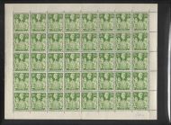 Sg 476bb 2 6 KGV1 Hi-Value Arms full sheet - listed variety UNMOUNTED MINT