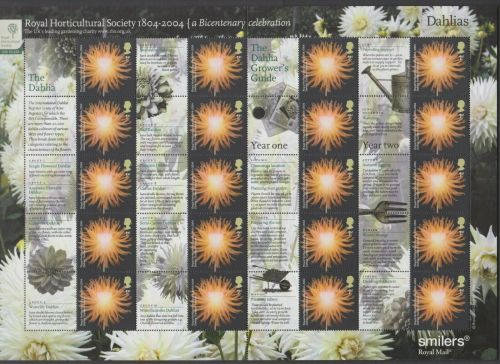 LS19 GB 2004 Royal Horticultural Society Smiler sheet UNMOUNTED MINT MNH