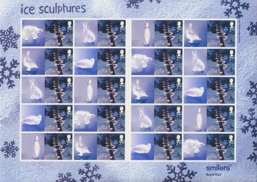 LS15 GB 2003 Ice Sculptures Smiler sheet UNMOUNTED MINT MNH