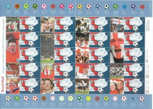 LS8 GB 2002 World Cup Smiler sheet UNMOUNTED MINT MNH