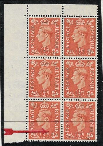 Sg 503 Spec Q3f 1 2d GVI Colour change with variety UNMOUNTED MINT