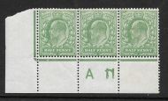 M3(3) ½d Deep Dull Green Harrison Cont A11 with A17 error UNMOUNTED MINT MNH