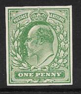 SG 218 ½d Pale Green De La Rue Plate Proof UNMOUNTED MINT