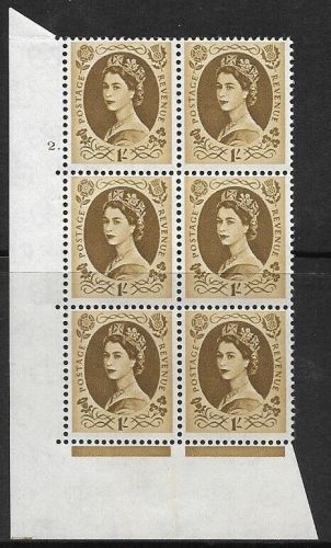 1 - Wilding Multi Crown on Cream Cyl 2 No Dot perf A(E I) UNMOUNTED MINT