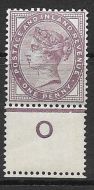 Sg 172 1d lilac control O perf single with extra row perfs UNMOUNTED MINT