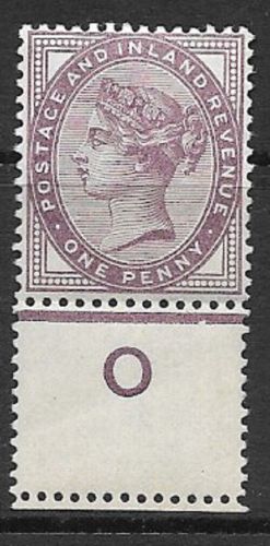 Sg 172 1d lilac control O perf single with extra row perfs UNMOUNTED MINT