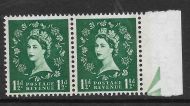 Sg S35a 1½d Wilding Violet 1 x narrowband right  phos on back UNMOUNTED MINT