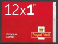 LX52 2016 Christmas Barcode Booklet 12 x 1st Class Cylinder W1W1W1W1W1
