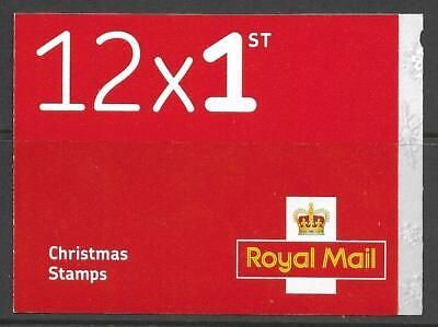 LX52 2016 Christmas Barcode Booklet 12 x 1st Class Cylinder W1W1W1W1W1