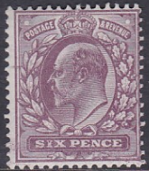 Sg248 M33(2) 6d Reddish Purple fluorescent Somerset House UNMOUNTED MINT