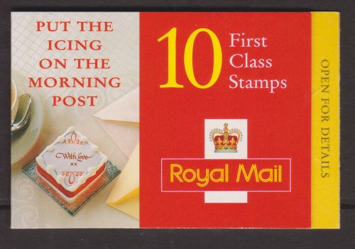 HD37 1996 Icing 10 x 1st Class NVI Booklet - complete - Cylinder W52W39W42