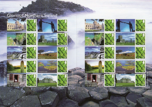 LS46 GB 2008 Glorious Northern Ireland Smiler sheet UNMOUNTED MINT MNH