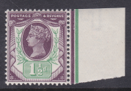 Sg 198 Spec K29(3) 1½d Deep Purple  Green Jubilee margin(R) UNMOUNTED MINT