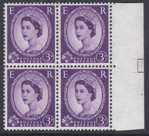 575c 3d Wilding with Experimental T WmkUNMOUNTED MINT MNH