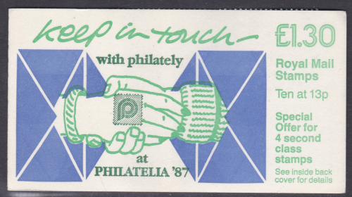 FL8a 1987 Keep in touch Folded Booklet - Complete - No Cylinder - overprint