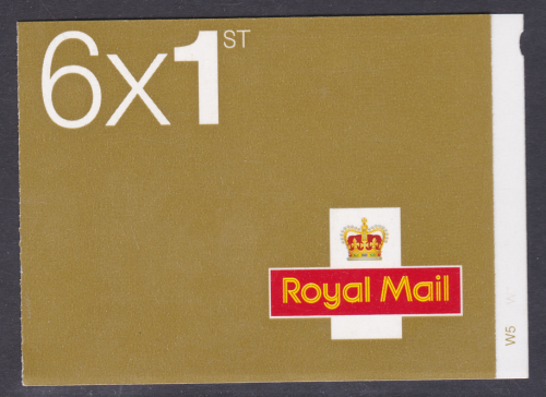 2008 MB4F 6 x 1st No Logo Self Adhesive Booklet - Cyl W5