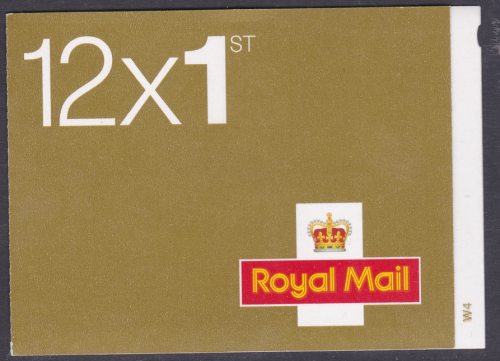 MF3B 12 x 1st class stamps barcode booklet - Self Adhesive MINT MNH  Cyl W4