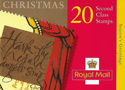 LX18 1999 Christmas Barcode Booklet 20 x 2nd Class - Cylinder B1A-B1G