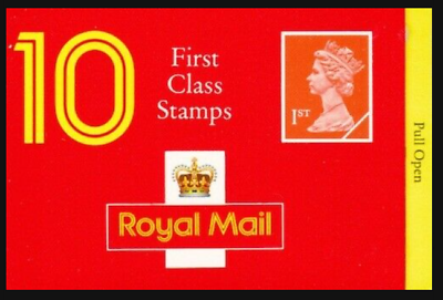 HD4a 10 x 1st Class Barcode Booklet - Complete - Cylinder Q1Q1