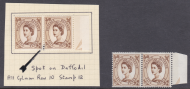 Sg 616c 5d Wilding Crowns Phosphor spot on daffodil pair UNMOUNTED MINT MNH