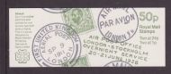 FB64 1993 Airmail Series - #1 50p booklet Complete Cyl B36B5