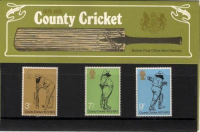 1973 County Cricket Presentation pack UNMOUNTED MINT