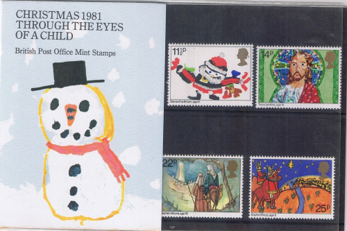1981 Christmas Presentation pack 130 UNMOUNTED MINT