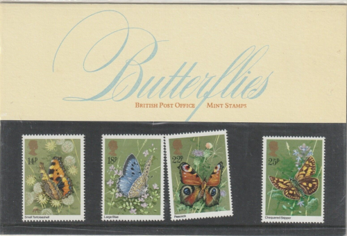 1981 Butterflies Presentation pack 126 UNMOUNTED MINT